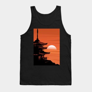 Sunset in japan Tank Top